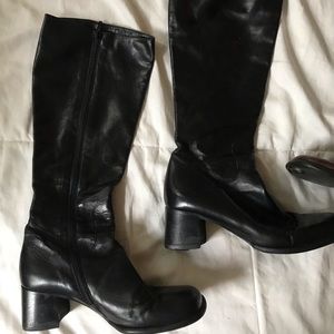 Black varda knee high boots
